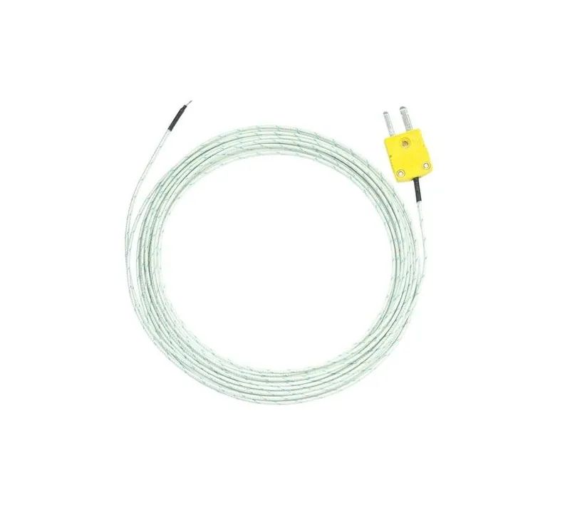 K-Type Thermocouple Probe, 10 m Fiberglass Cable