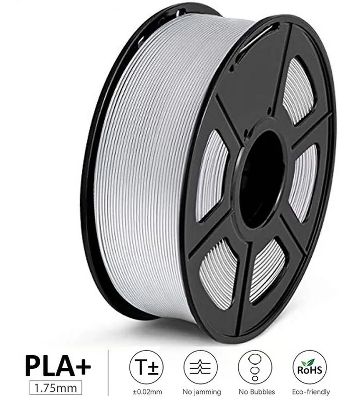 خيط طباعة UGE PLA+ قطر 1.75 مم وزن 1 كجم - فضي