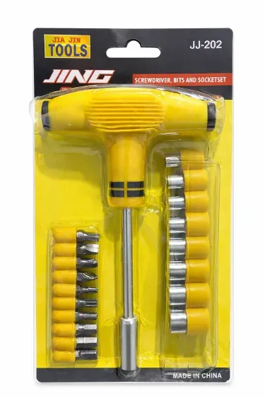 Professional 20-Piece Socket & Bit Driver Set with Case