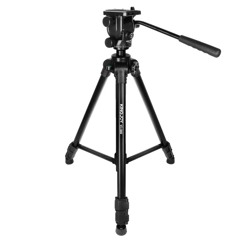 KINGJOY VT-1600 DSLR Camera Tripod with Drag Pan/Tilt Head