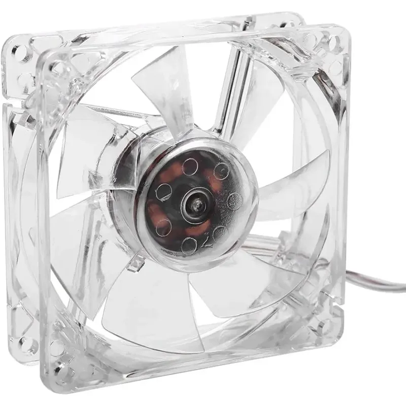 مروحة تبريد تيار مستمر ‏HSD-8025 ‏12V ‏0.12A ‏80×80×25 مم (مستعملة بحالة شبه جديدة)