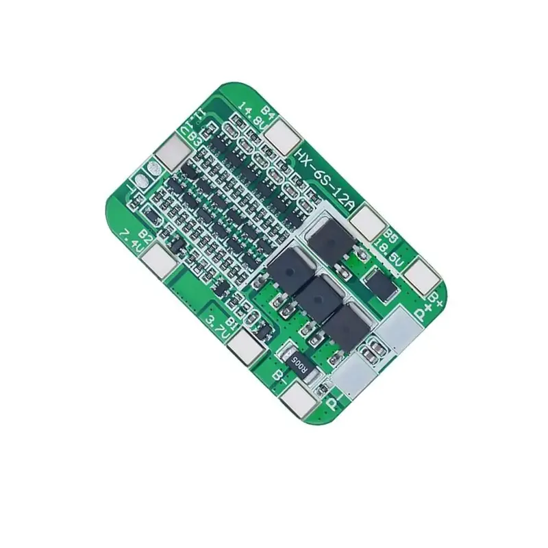 Lithium BMS 6S 12A 25.2V Protection Board with Cell Balancing