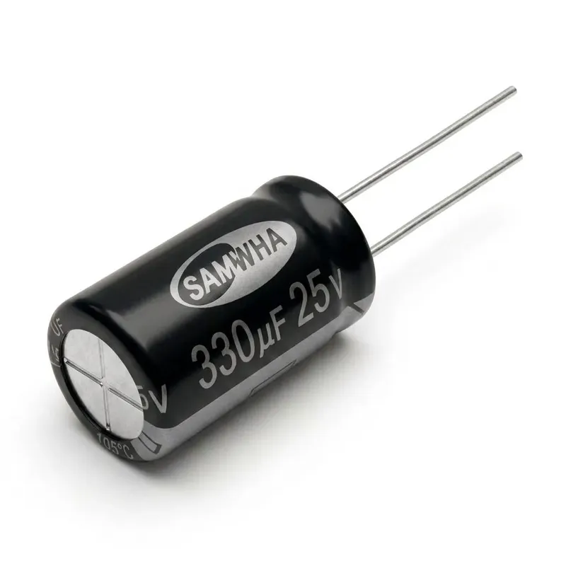 SAMWHA Aluminum Electrolytic Capacitor 330µF 25V 8x12.5mm