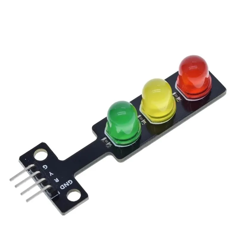 LED Traffic Light Signal Module 5V with Red, Yellow and Green LEDs
