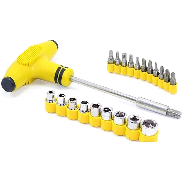 JJ-202 T-Shaped Screwdriver Set, 24 Pieces