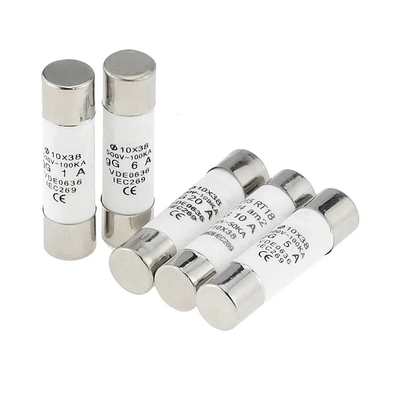 Ceramic Cartridge Fuse 10x38mm 500VAC 50kA
