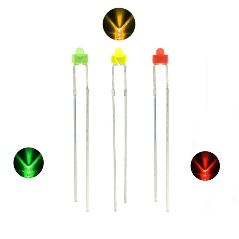 Rocket LED 1.8mm 2-Pin Indicator (Red, Green, Yellow)