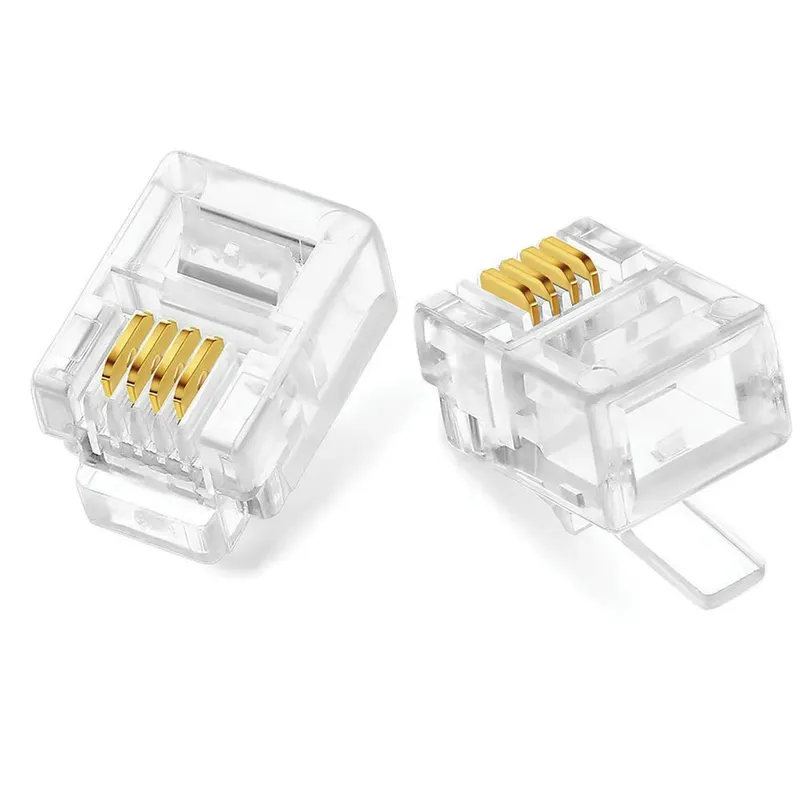 RJ11 6P4C Modular Plug for Telephone Cable (5 pcs)