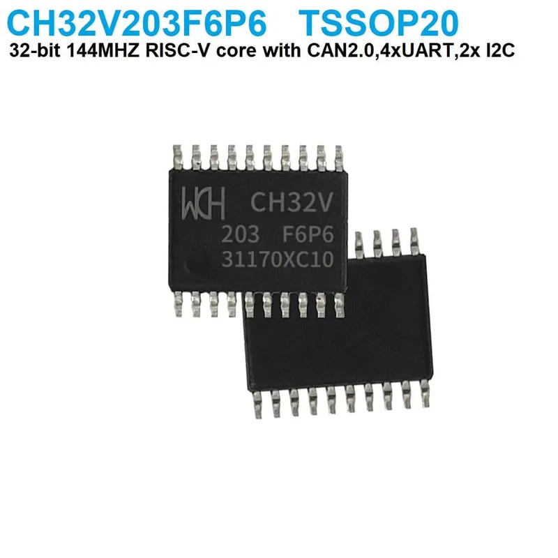 CH32V203F6P6 RISC-V Microcontroller TSSOP20 144MHz