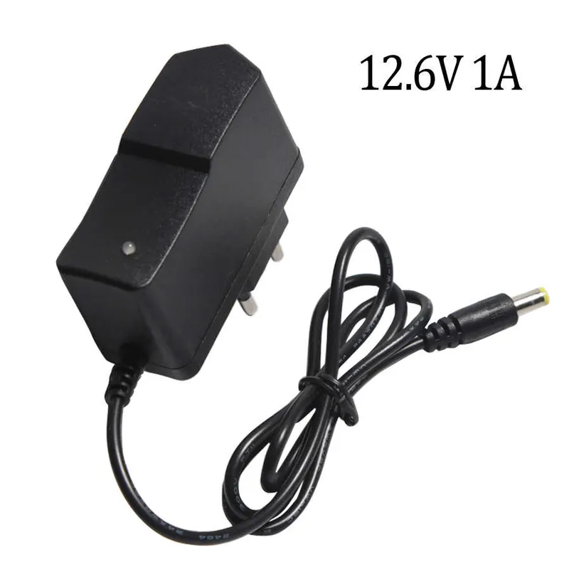 3S Lithium Battery Charger 12.6V 1A with Auto-Cutoff Protection