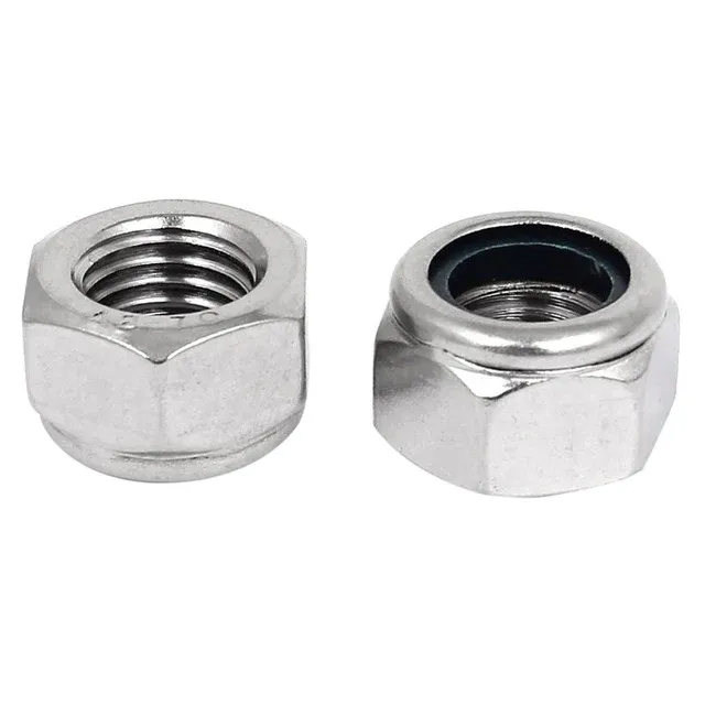 Nylon Insert Hex Locknut M5 (Silver)
