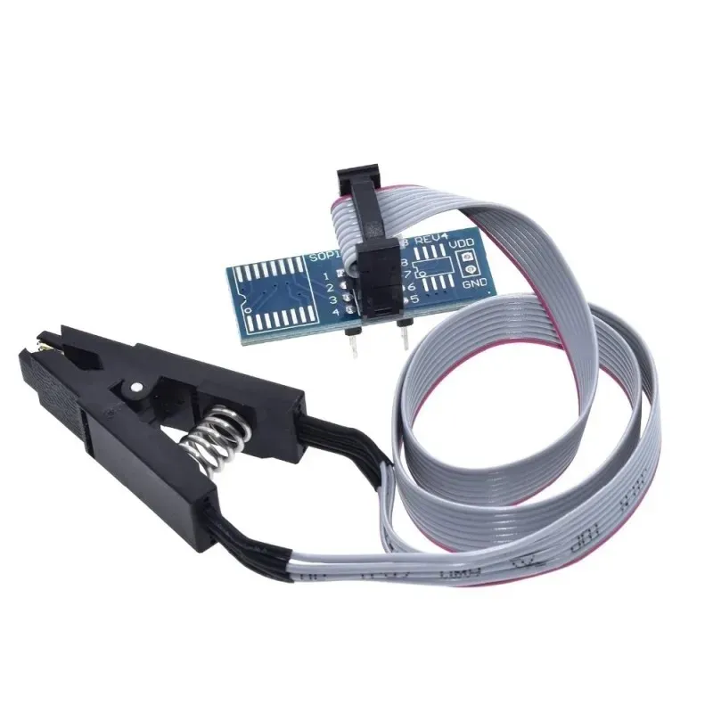 مشبك اختبار SOP8 وSOP16 لذواكر BIOS من نوع SPI وسلاسل EEPROM 24 و25 و93