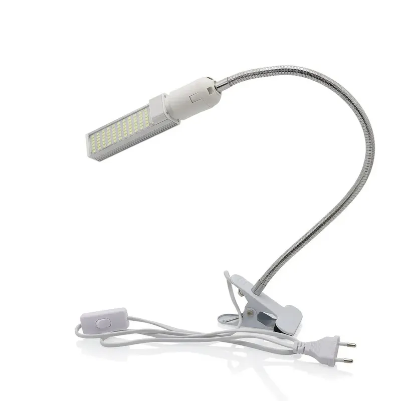 White Flexible Clamp Desk LED Lamp 220 V 20 W