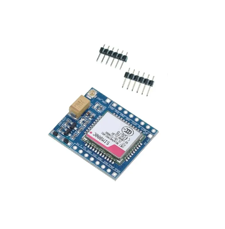 لوحة تطوير SIM800C GSM/GPRS بمستوى TTL وجهد 5 و3.3 فولت مع موصل IPEX