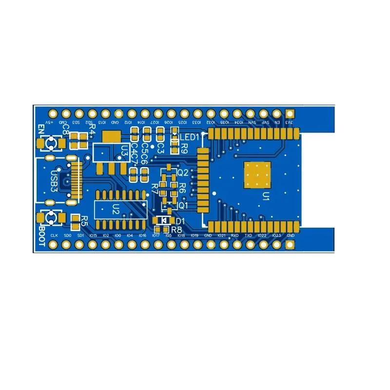 لوحة PCB فارغة لتطوير ESP32 ذات 38 طرفاً مع منفذ USB
