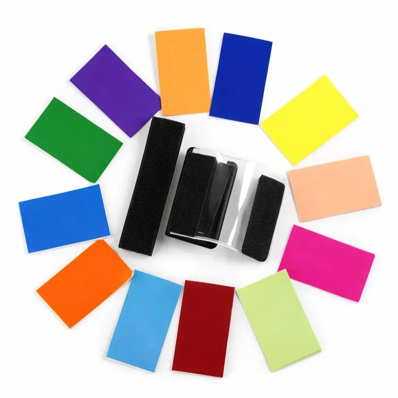 LF-12 Set of 12 Color Gel Filters for Flash Lighting