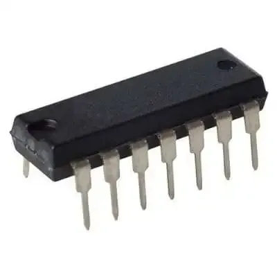 74LS33 بوابات NOR رباعية بمدخلين ومخارج Open-Collector، DIP-14
