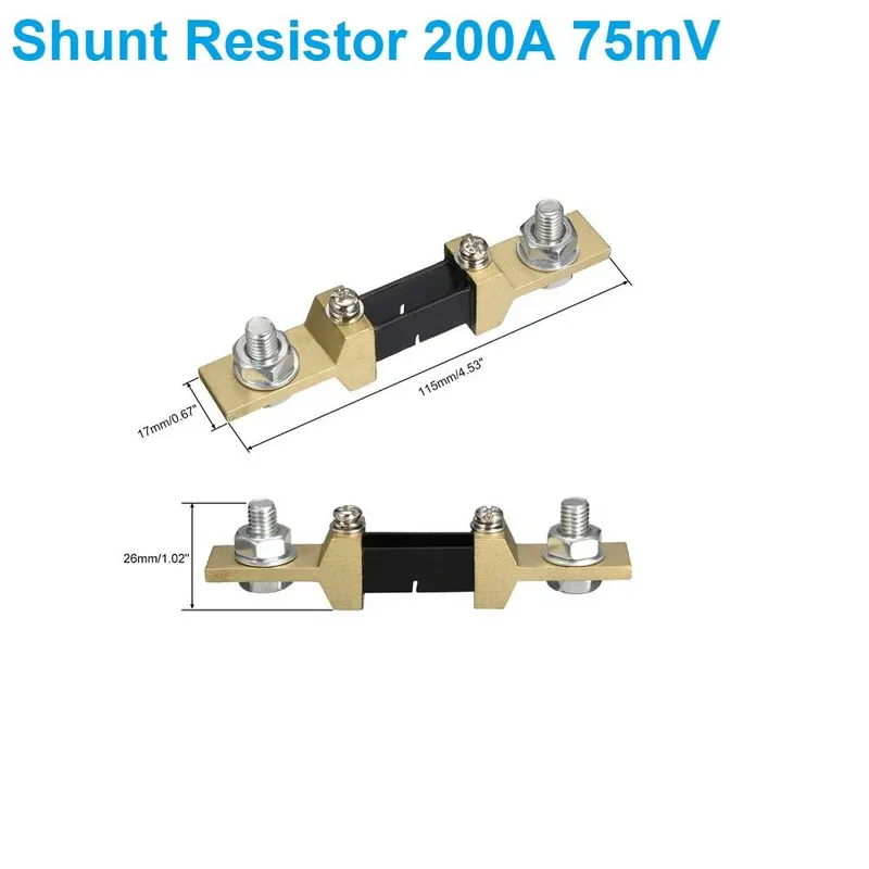 FL-2 Shunt Resistor 200A 75mV, 0.5% Accuracy