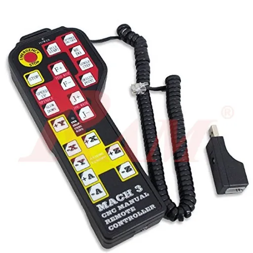 جهاز تحكم يدوي USB للمحاور الأربعة لآلات CNC مع ترميز JOG لبرنامج Mach3