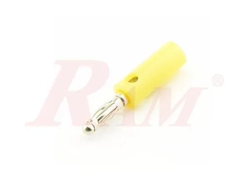 Banana Male Plug 4 mm - Yellow (AD38)