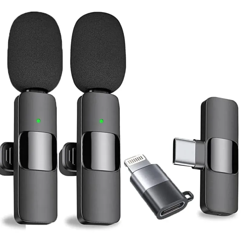 K9 Wireless Microphone, Dual Omnidirectional, Type-C and iPhone