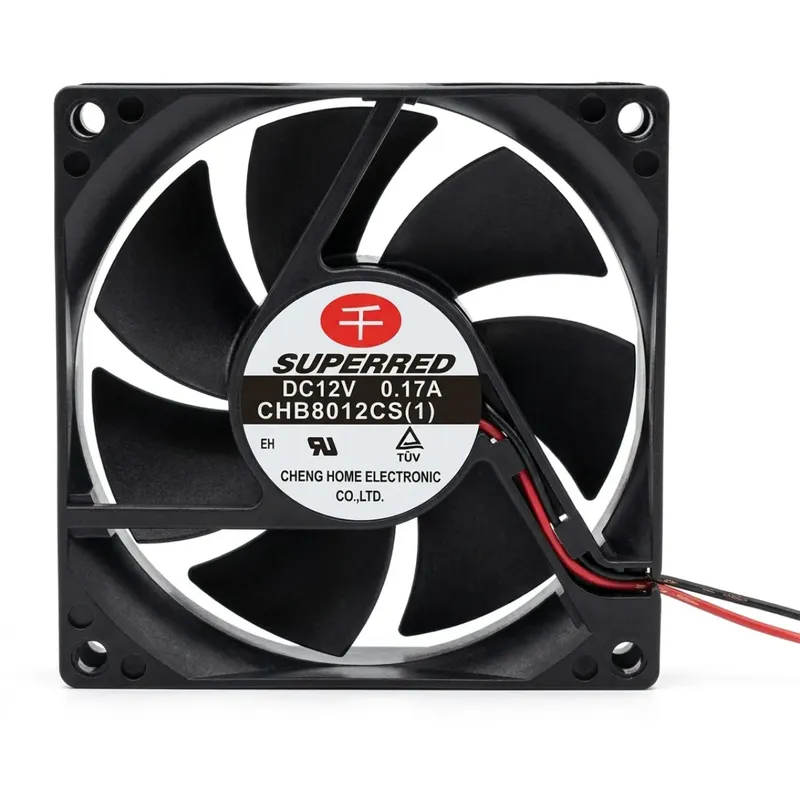 SUPERRED CHB8012CS 12V DC Fan 80x80x20mm (Used Like New)