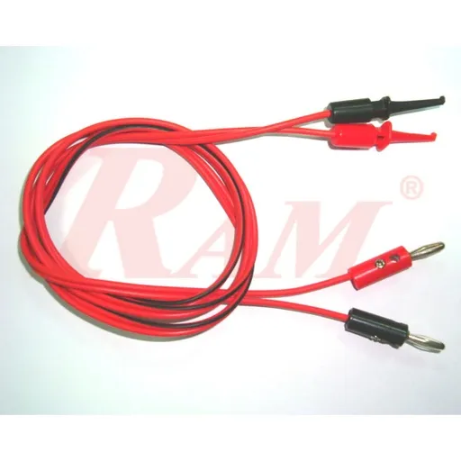 4 mm Banana to Hook Clip Test Probe Cable 1 m (AD38/AD37)