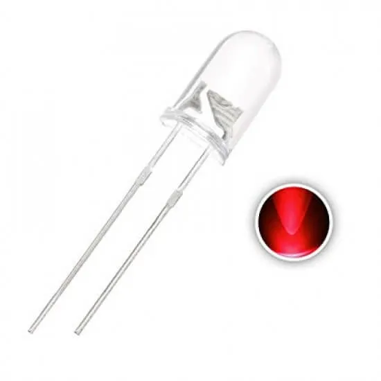 Red 5mm Through-Hole LED (Single Piece)