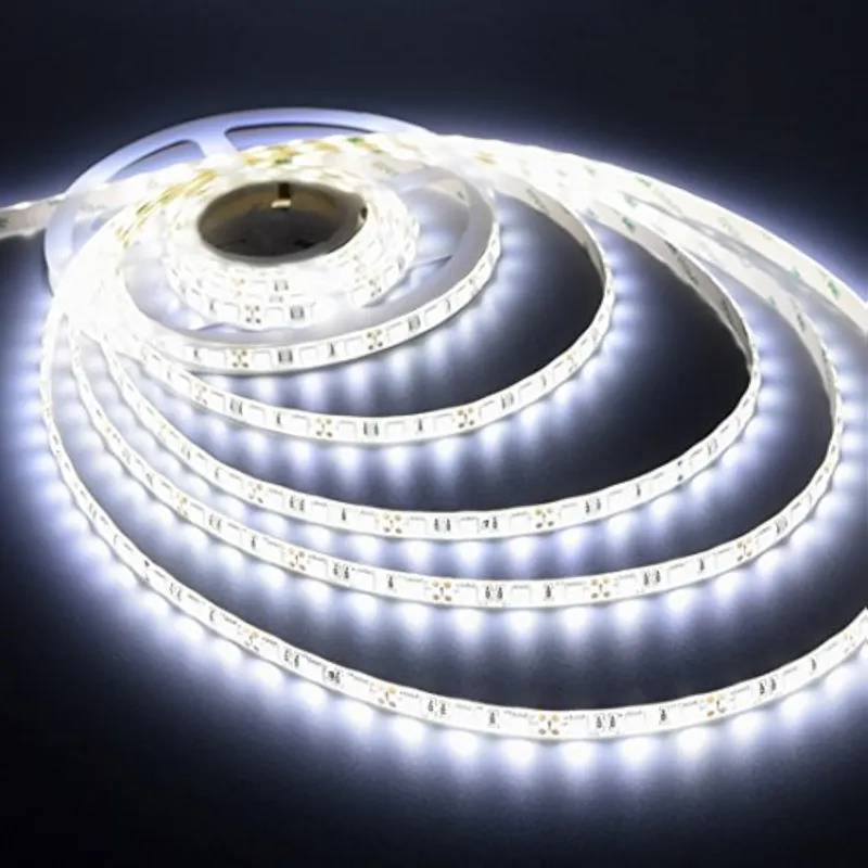 2835 LED Strip Light 240 LEDs 12V 5m Non-Waterproof White