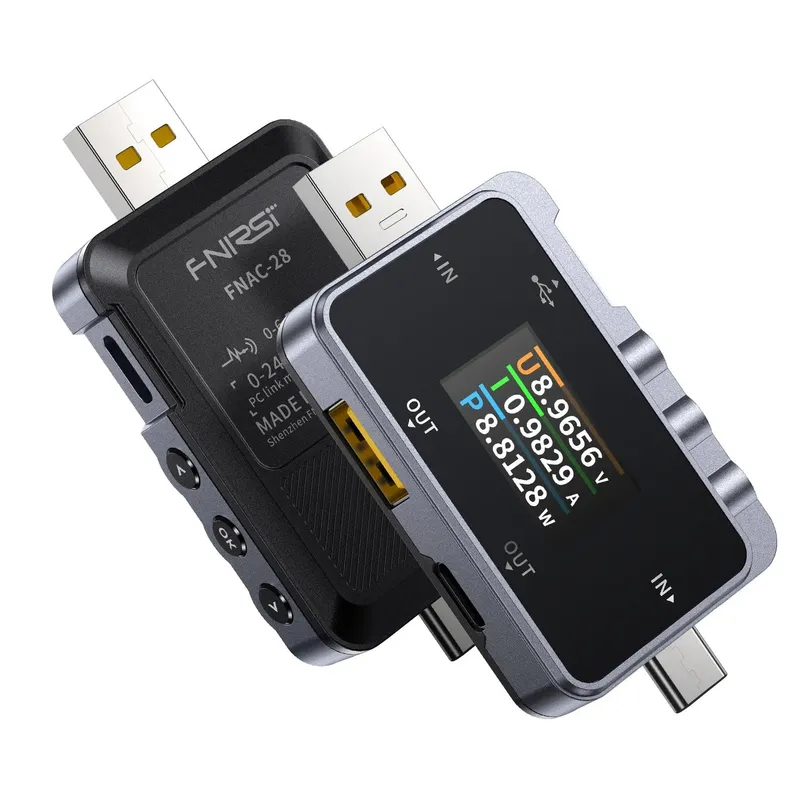 FNIRSI FNAC-28 2-in-1 Type-C USB Tester with Voltmeter and Ammeter