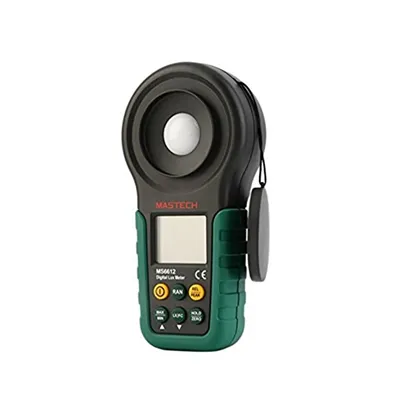 مقياس شدة الإضاءة الرقمي Mastech MS6612 حتى 200,000 لوكس