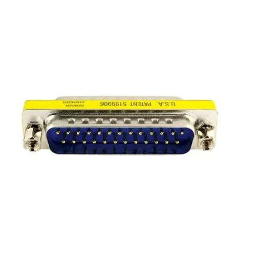 DB25 Gender Changer Adapter, D-Sub 25-Pin Male