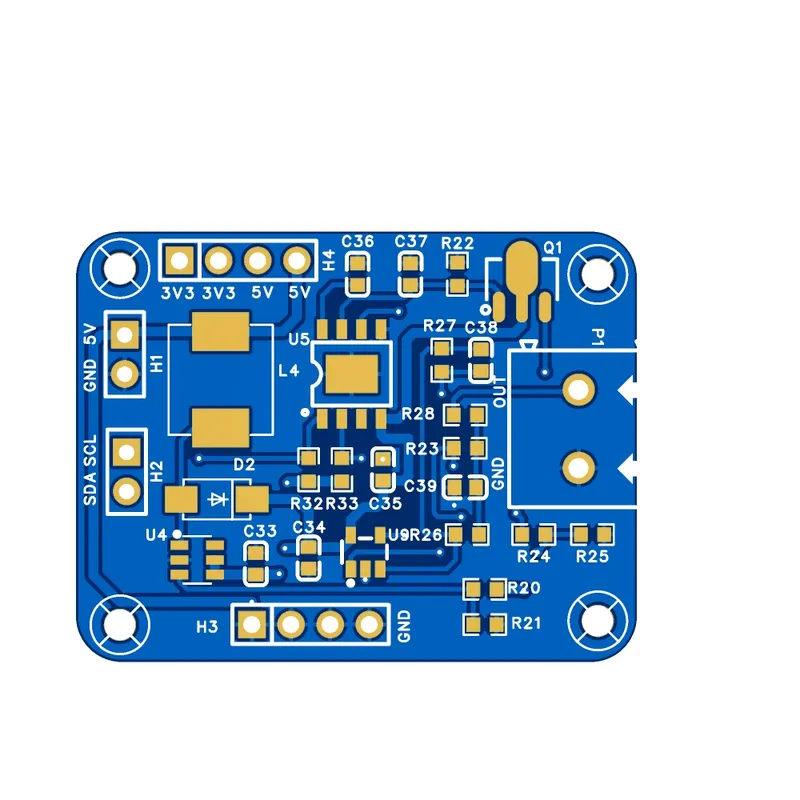 PCB for I2C 4-20mA Generator Module