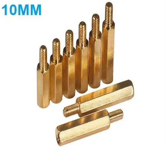 M3 Male-Female Brass Hex PCB Standoff Spacer, 6 mm Male Stud