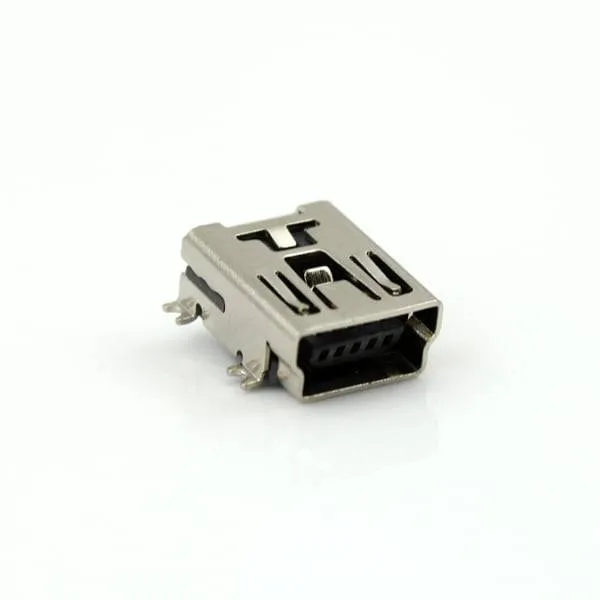 USB Mini-B Female SMD Connector, 5-Pin