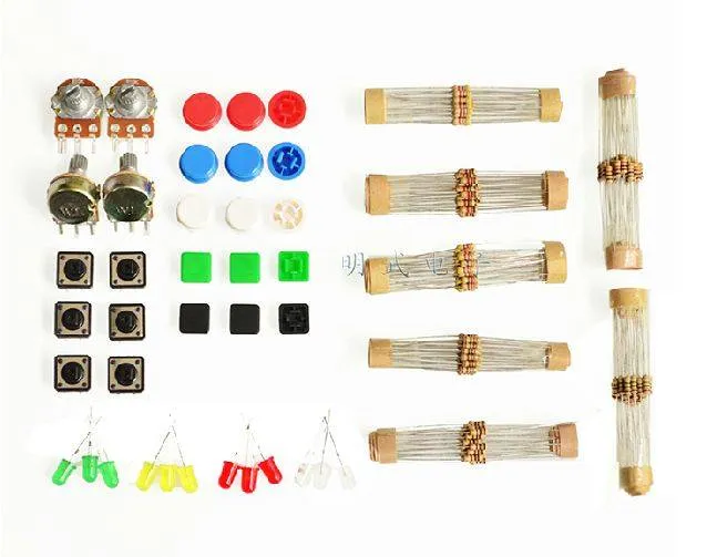 Electronics Components Kit for Learning Arduino with Resistors