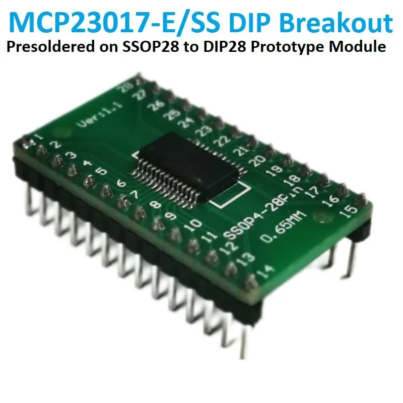 MCP23017 16-Channel I2C I/O Expander Breakout Module