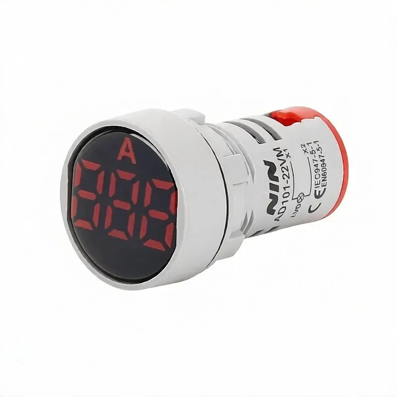 مقياس تيار دائري للوحات AD101-22AMS بشاشة LED حمراء