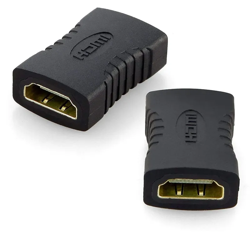 وصلة HDMI من أنثى إلى أنثى مستقيمة (أسود)