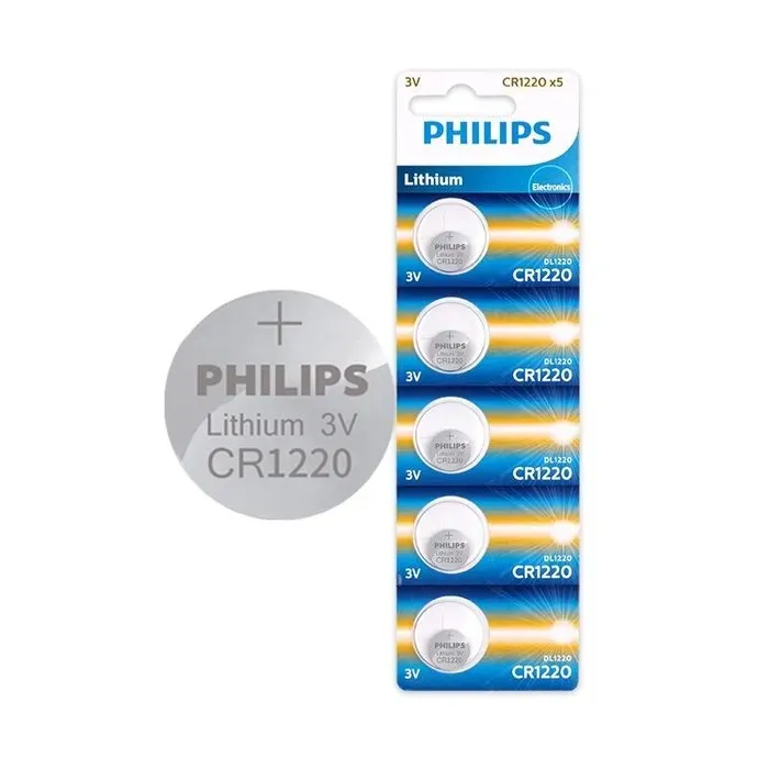 Philips CR1220 3V Lithium Coin Cell Battery