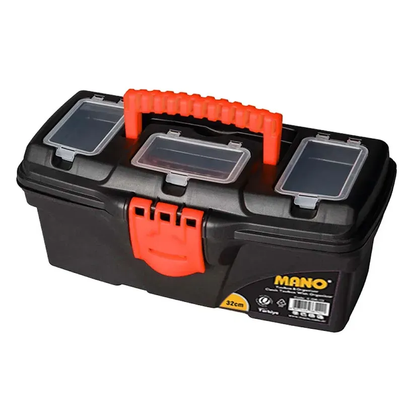 MANO C.OR-13 13-Inch Plastic Toolbox with Organizers 320×165×136mm