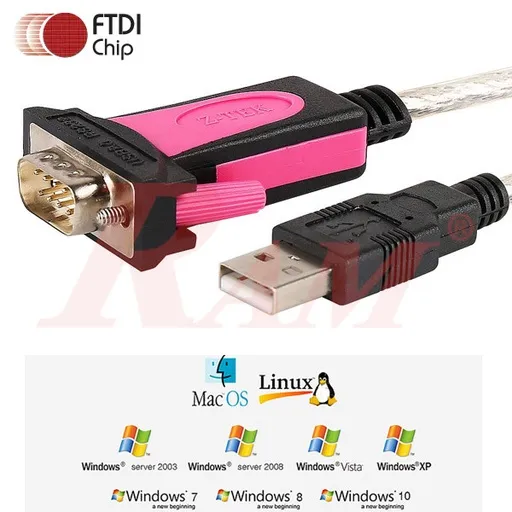 Original FTDI FT-232 USB 2.0 to RS232 Serial Converter Cable