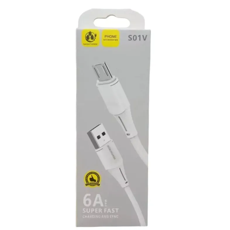 SASATHREE S01V Micro USB to USB Data Cable 90cm 6A