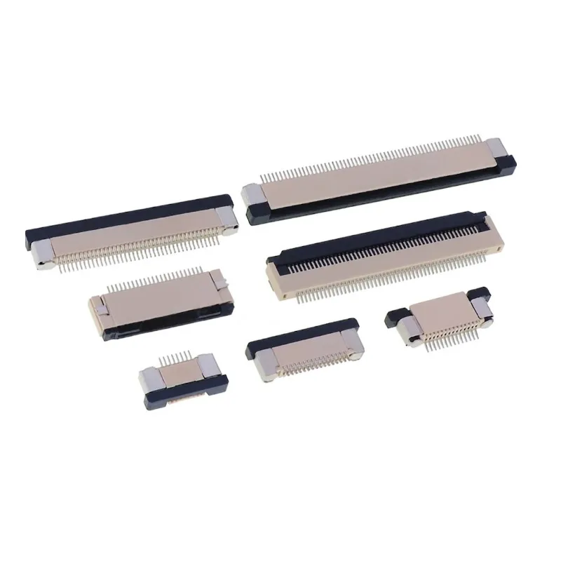 SMD FPC Female Connector 50-Pin 0.5mm Upper Contact Drawer Type