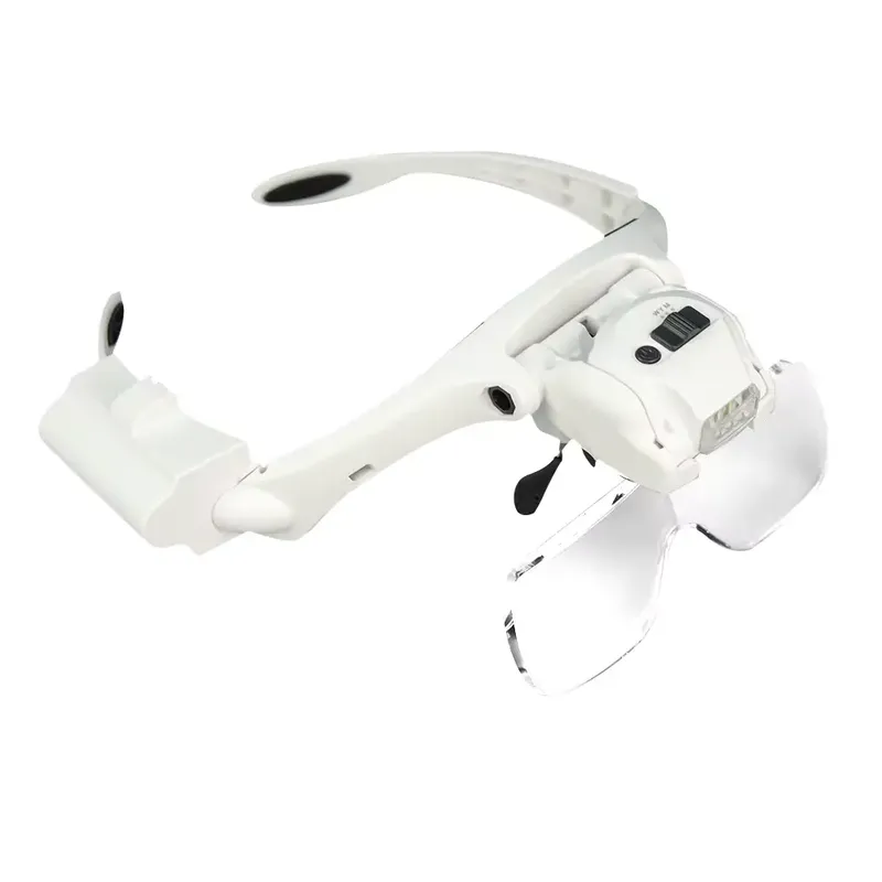 NO.9898.7RD Head-Worn Magnifying Glass with Light and Spare Lens