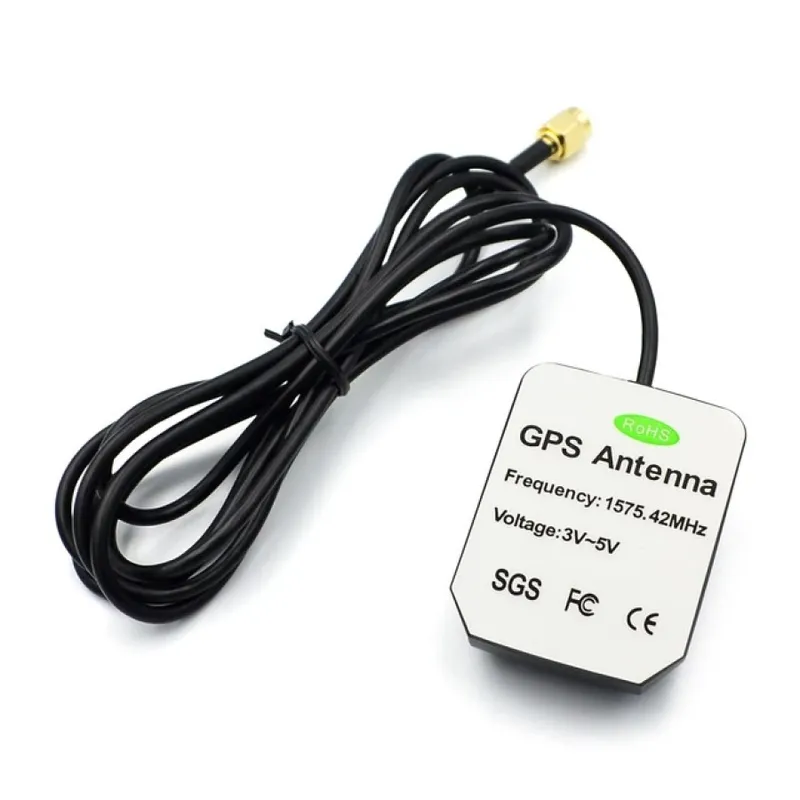 هوائي GPS تردد 1575.42 ميغاهرتز بكابل طوله 3 متر وموصل SMA ذكر