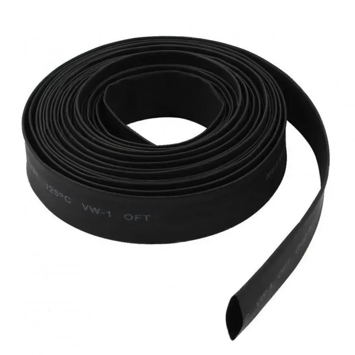 Heat Shrink Tubing 11mm Black 1 Meter