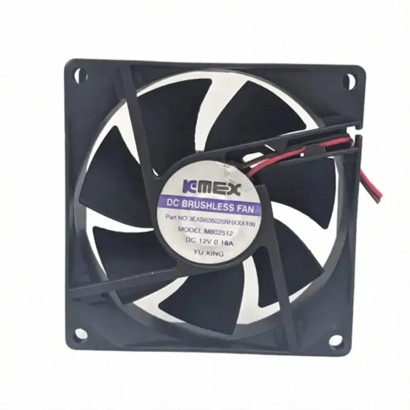 KMEX M802512BH DC Cooling Fan 12V 0.18A 80x80x25mm