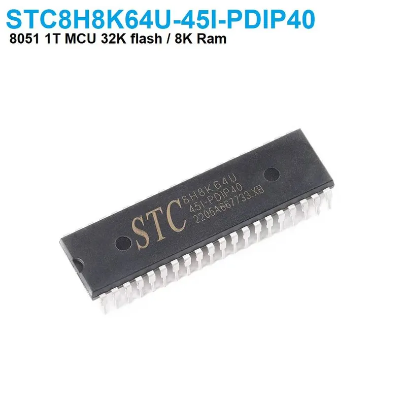 STC8H8K64U-45I 8051 Microcontroller PDIP-40