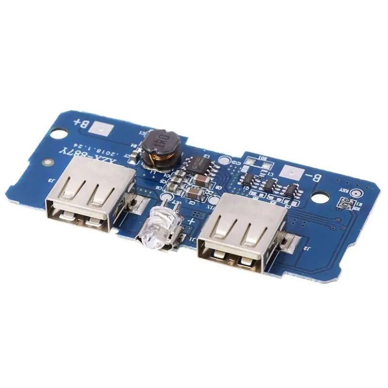 18650 Power Bank Module Dual USB 5V 2A Boost with Charging